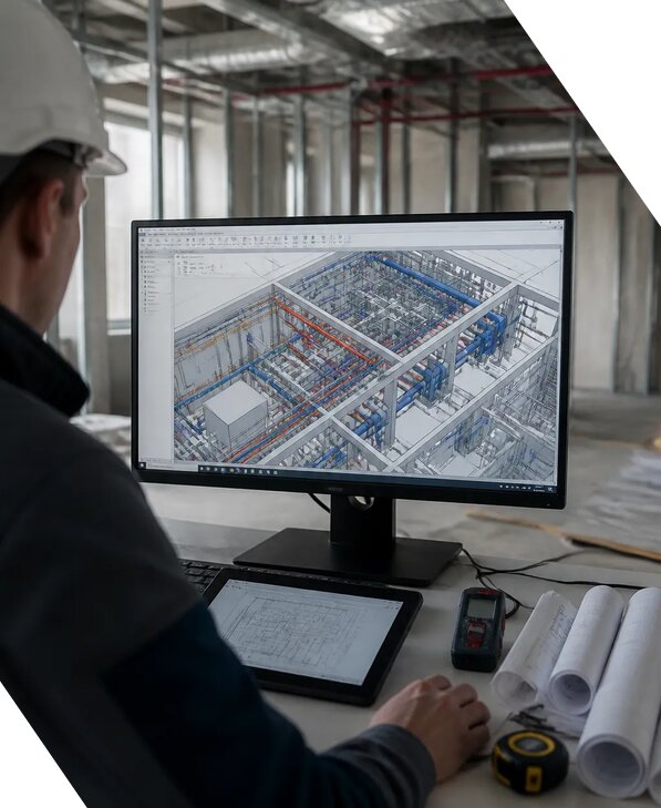 Создание BIM модели инженерных сетей для объектов в Светлограде